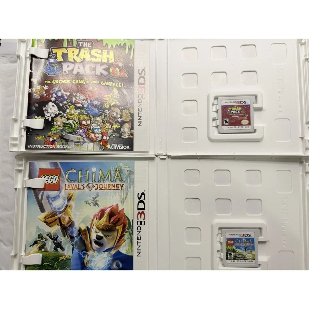 Nintendo 3DS Game Lot: The Trash Pack & LEGO Legends of Chima Laval's Journey